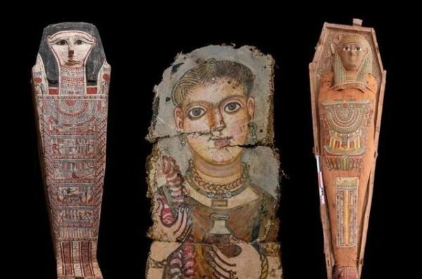 تصاویر دقیق از متوفیان ، پرتره مومیایی ها در یک مقبره کشف شد